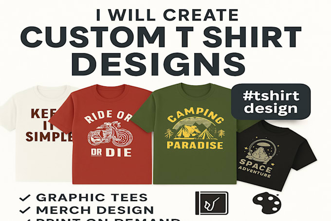 Create custom t shirt designs by Ronjon205 | Fiverr