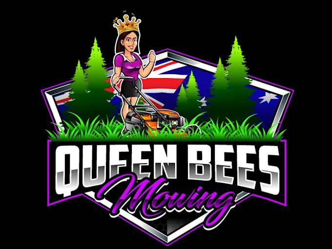design awesome lawn service logo with free source file