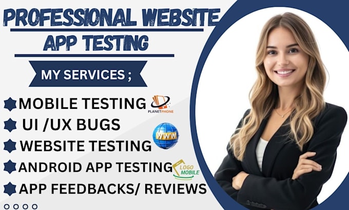 provide mobile app and website testing with detail user feedback