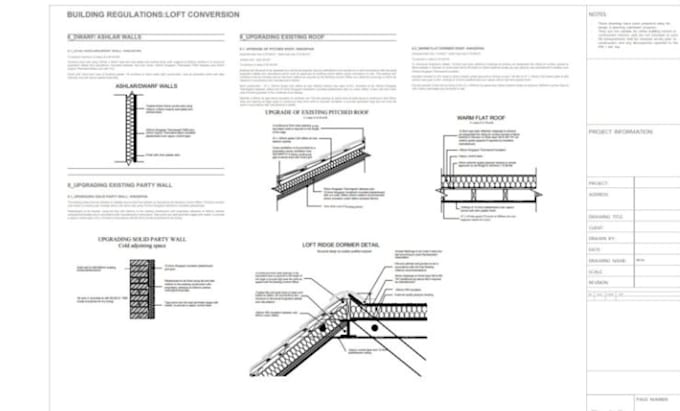 do UK planning permission or building regulation drawing, hmo, loft conversion