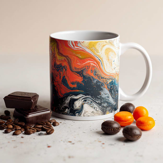 create a custom coffee mug design