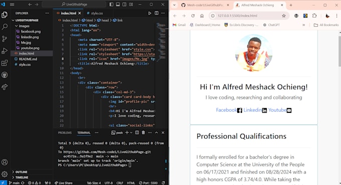 develop and deploy your v0 website for you on vercel