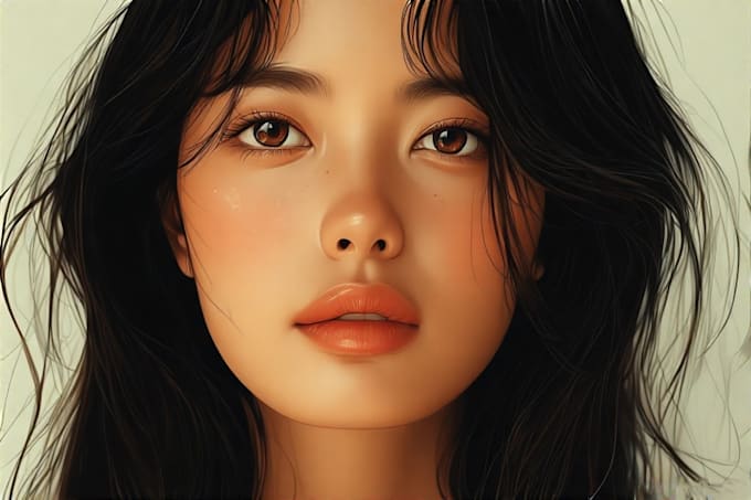 paint digital oil painting portrait
