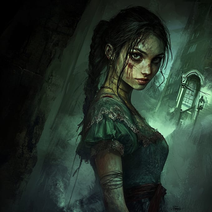 draw horror character illustration