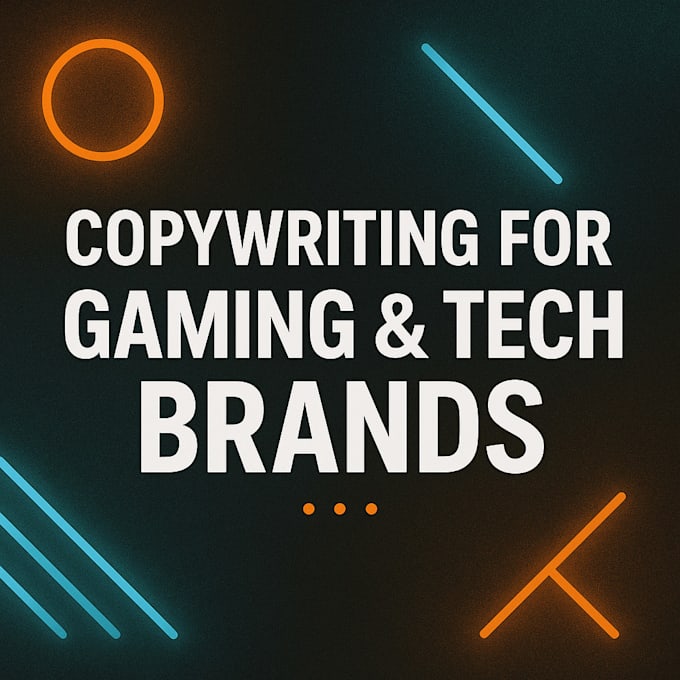 website copywriting for gaming or tech brands