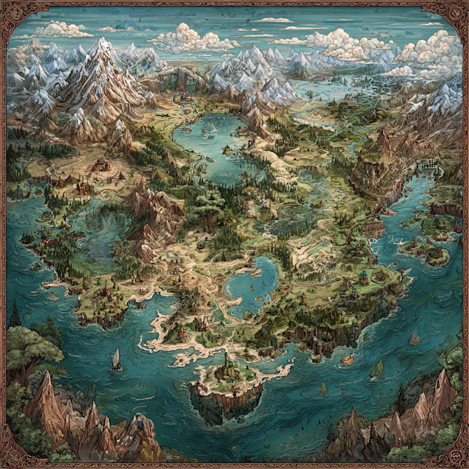 Make your fantasy map for rpg, novels and games by Chimawanga | Fiverr