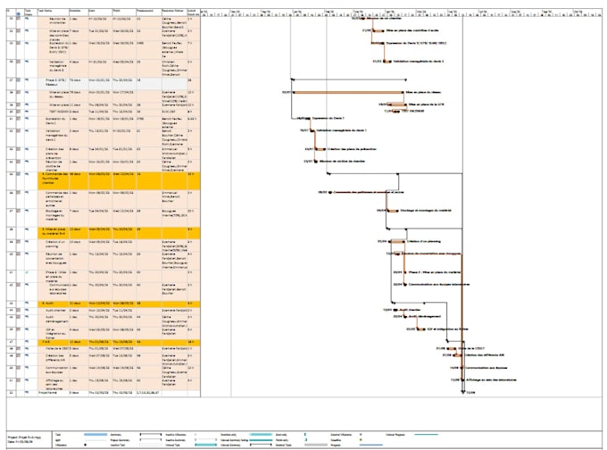 create ms project gantt chart and project plans