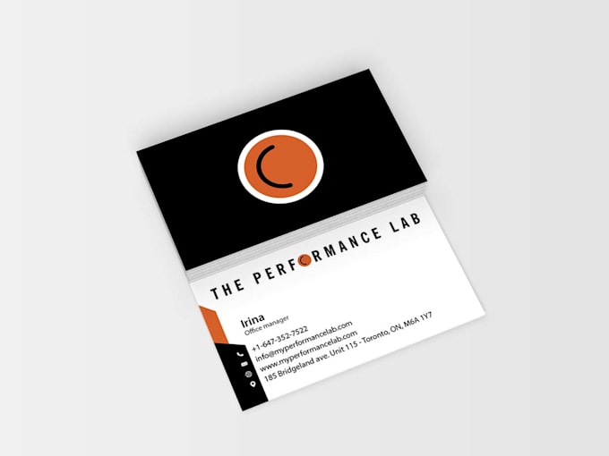 make a modern, clean, and professional business card design