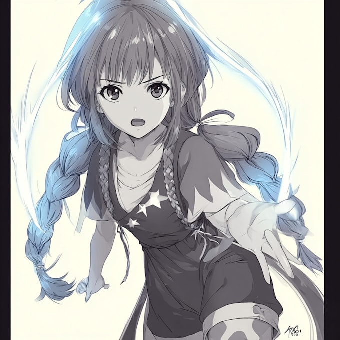 do anime character art for you