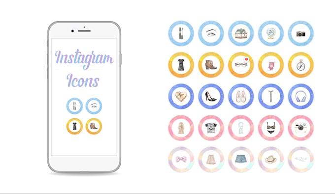 create instagram story highlight icons