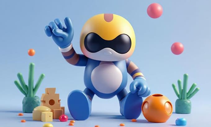 render stunning 3d toy or collectible product images for promotion