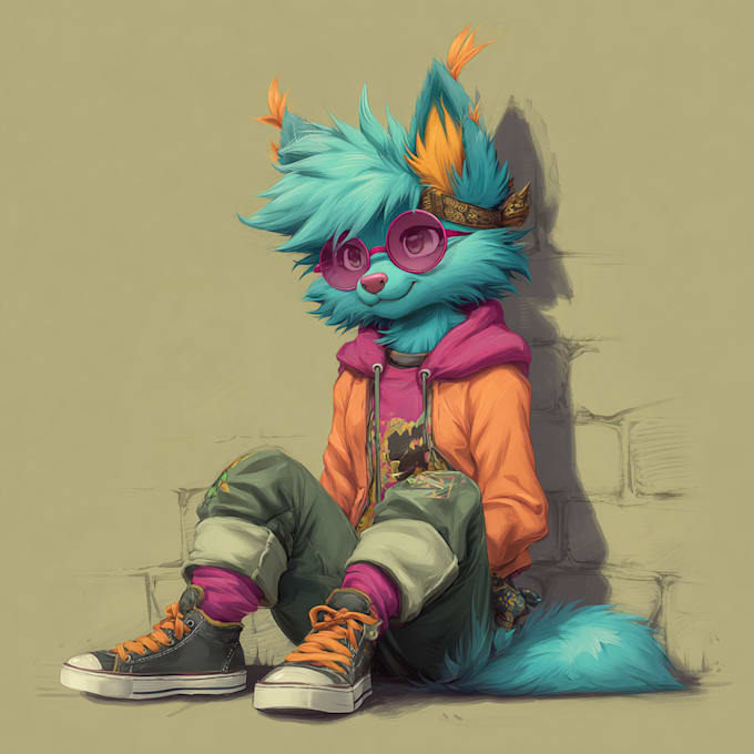 draw furry reference sheet fursona character sheet furry art