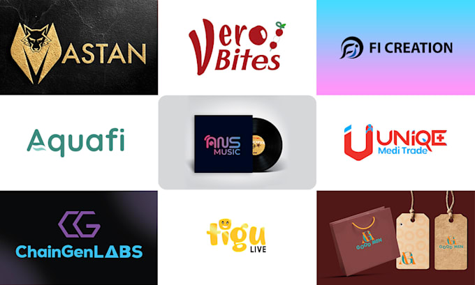 design a modern minimalist logo with source files