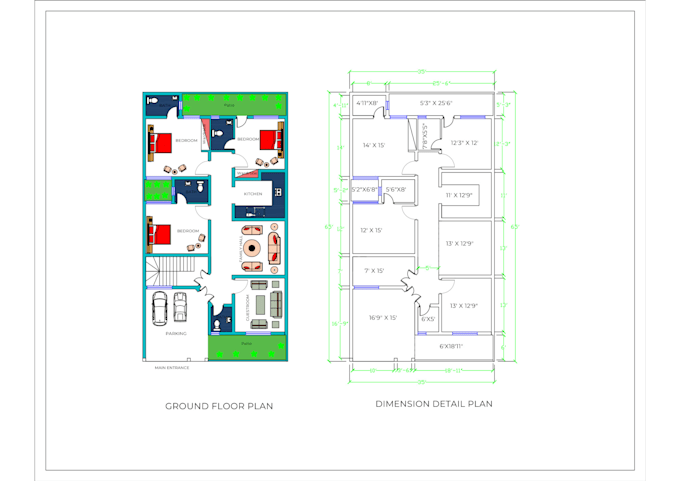 provide high quality 2d floor plans, layouts, and elevations