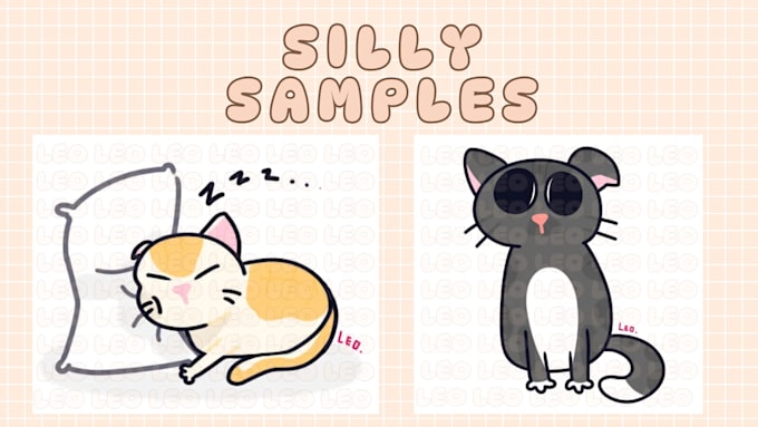 draw silly little cats