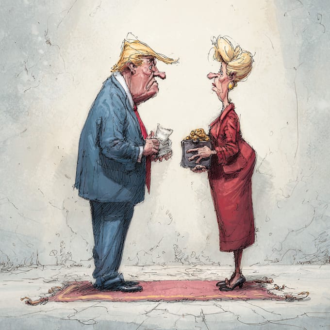 create political and editorial cartoons