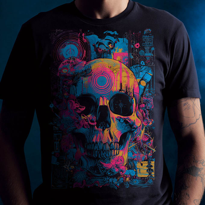 draw typography and custom graphic t shirt design