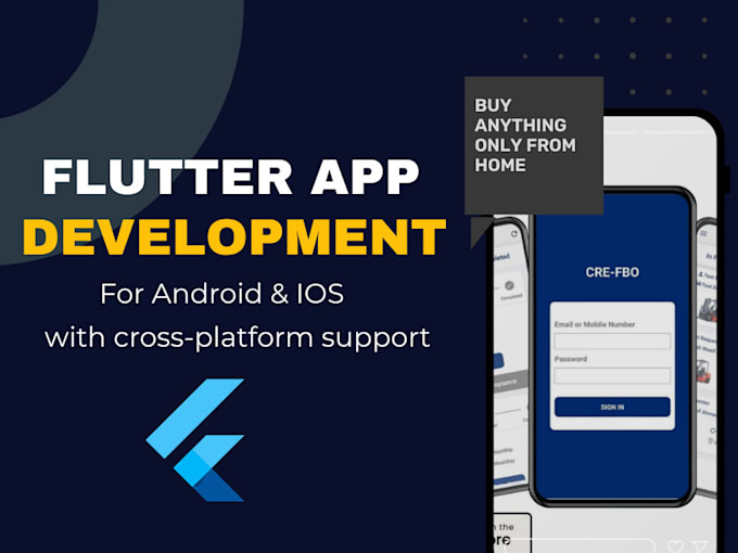 be your professional developer for flutter mobile app development