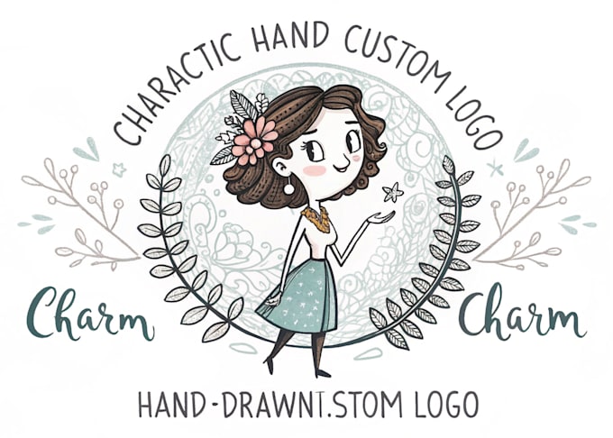 create character logo and friendship portrait