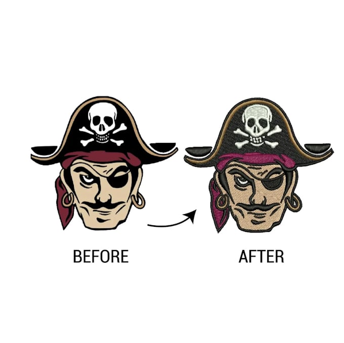 digitize image for embroidery design to dst,emb,jef,pes file