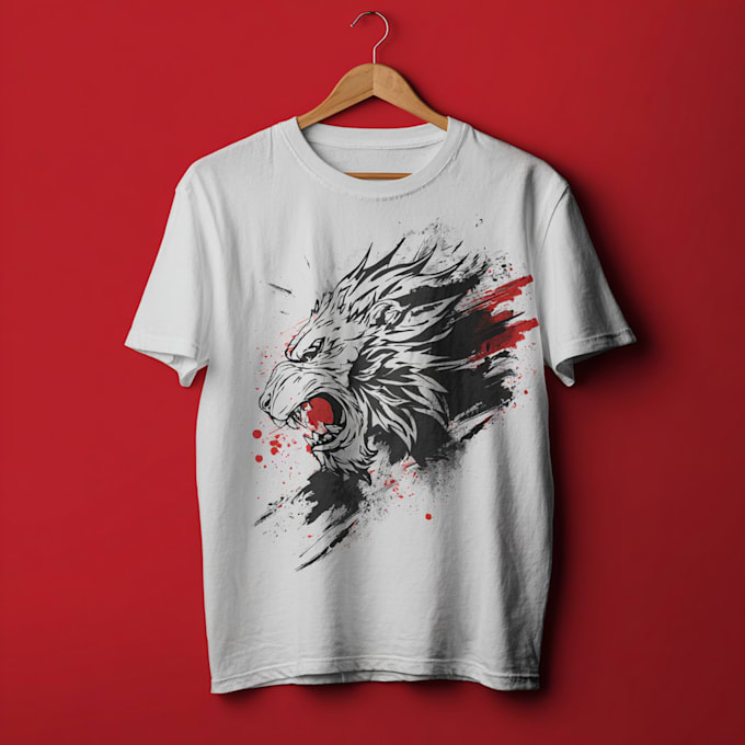 do trendy custom graphic t shirt logo for you