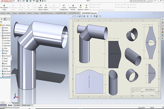solidworks sheet metal design for fabrication and laser cutting
