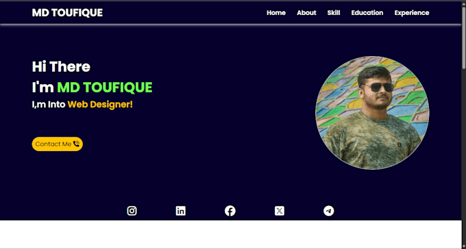 custome and responsive portfolio for you