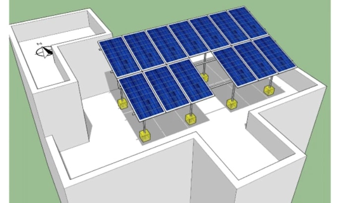 provide pv system design with pvsyst, helioscope, opensolar, autocad,  sketchup