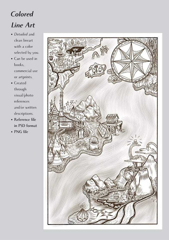 illustrate a map for your book or any commercial use
