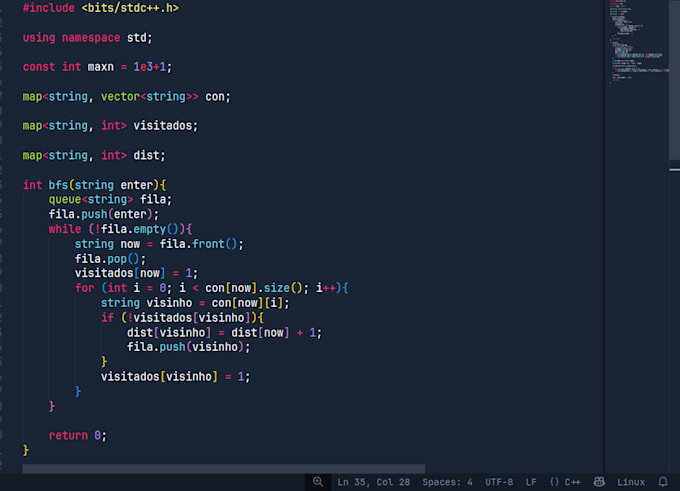 write python or cpp scripts and programs