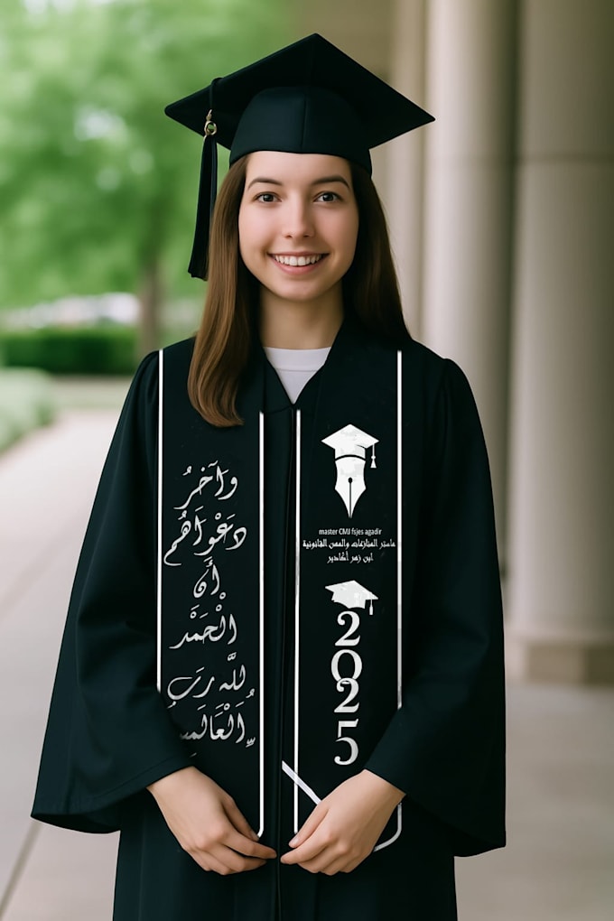 personalized scarf for graduation party