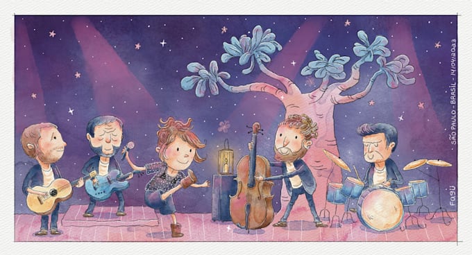 create watercolor illustrations for you