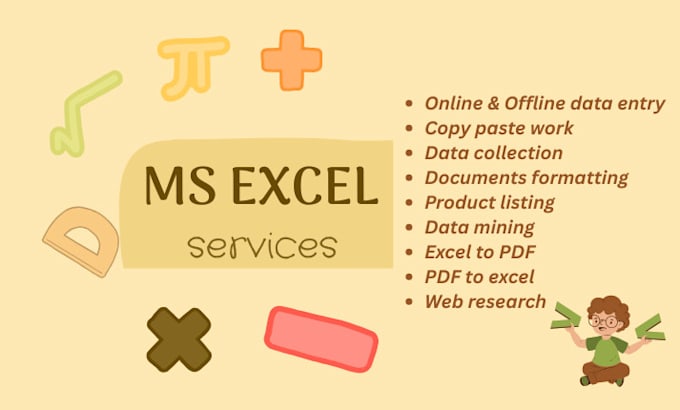 create, fix and customize excel spreadsheet for you