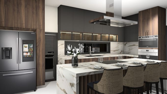 create modern and functional kitchen interior designs