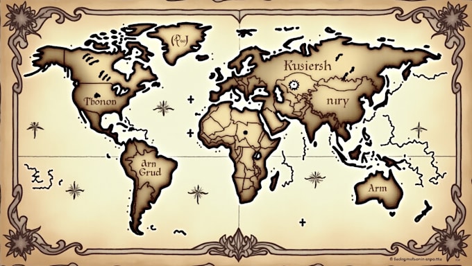 make any style map sketch for you