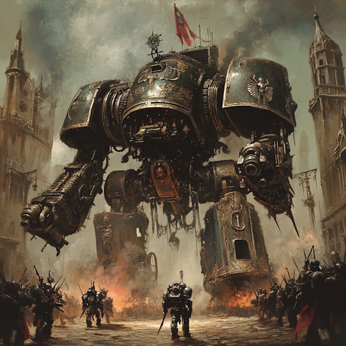 make any warhammer illustration of you