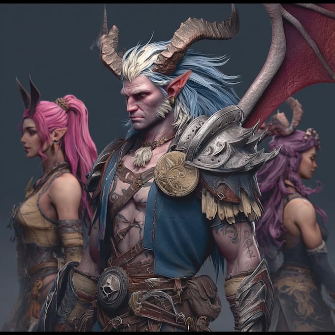 create unique style of fantasy character