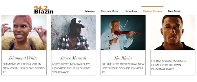 write a music review and post it on 942 blazin hiphop and rnb website