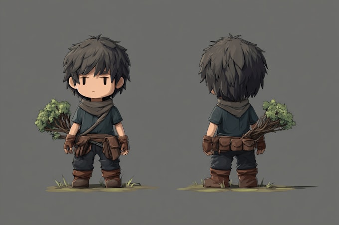 create simple 2d game characters