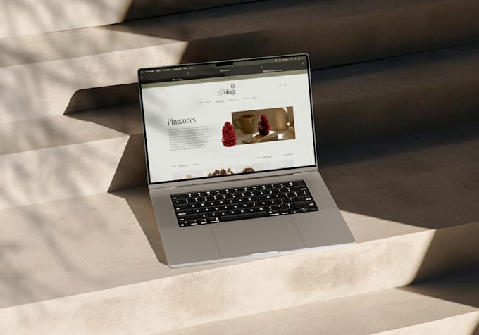 design awesome minimal website or landing page