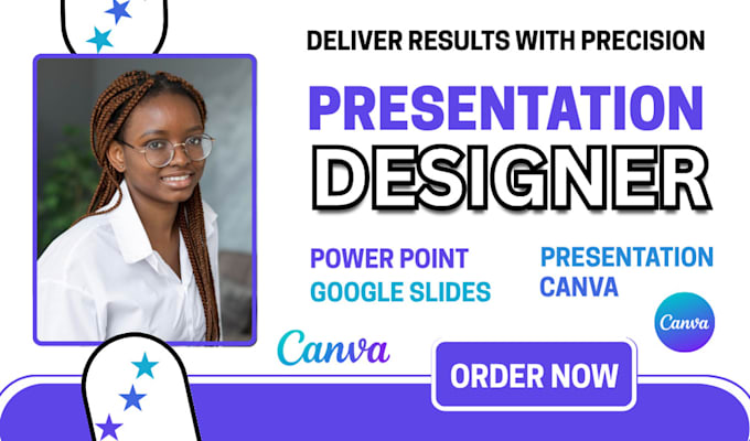 design high impact canva, google slides, powerpoint presentations with animation