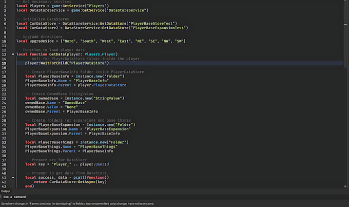 develop roblox game systems, logic, and scripts