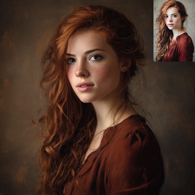 create oil painting, digital oil painting