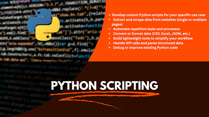 write python scripts for web scraping, automation, and python tasks