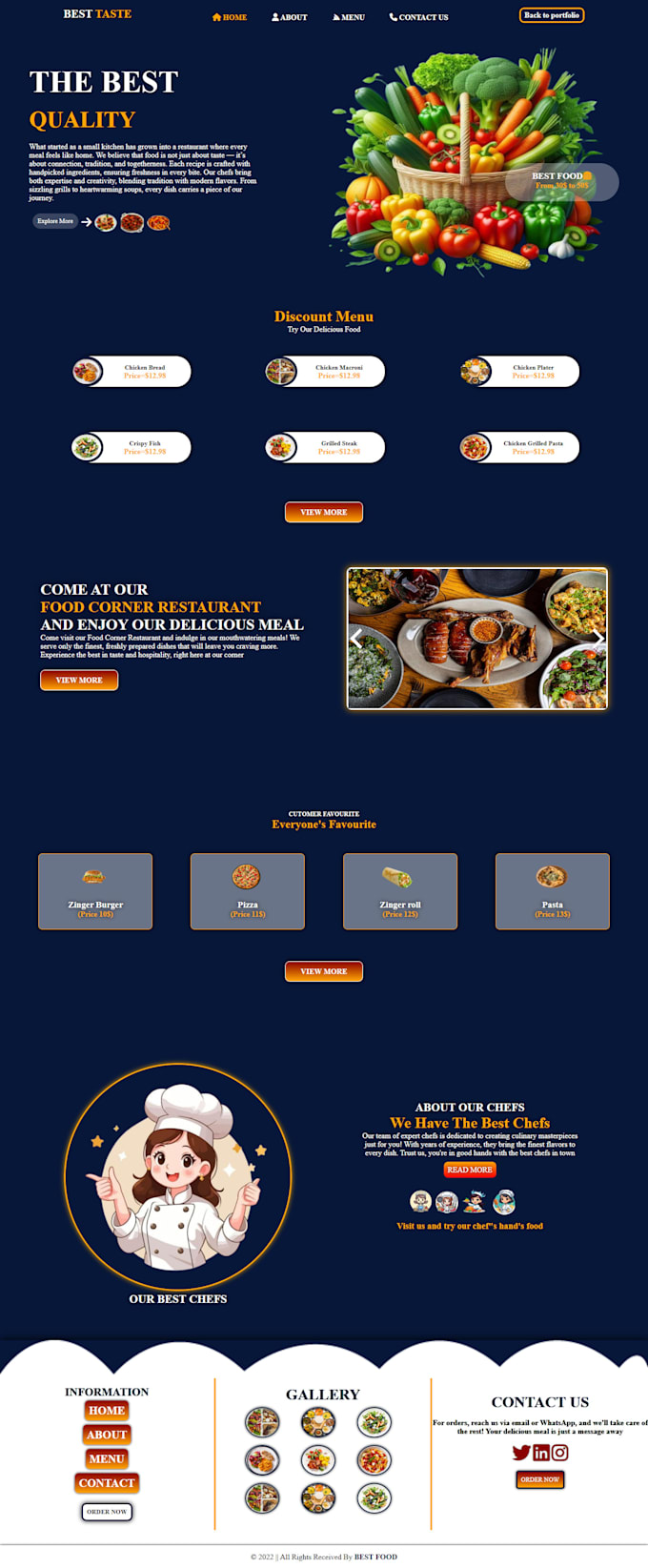 develop responsive website using HTML CSS and js