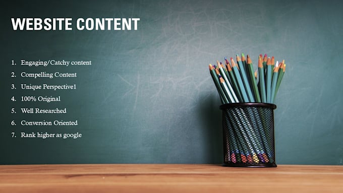 write SEO optimized website content