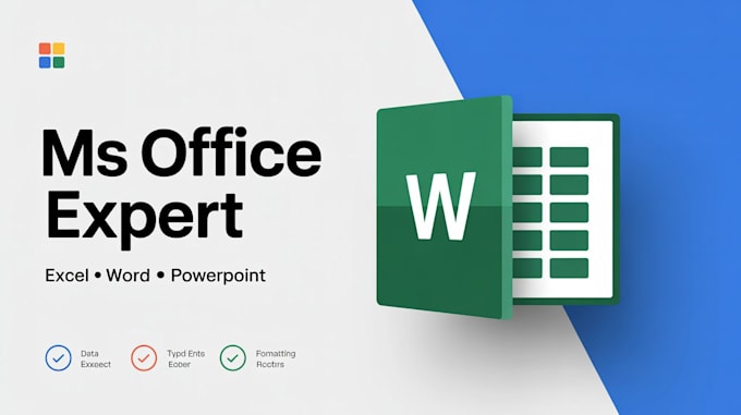do professional ms office work in excel word and powerpoint