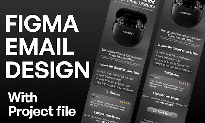 create email template design within 12 hours in figma