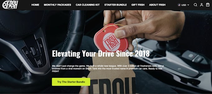 design and redesign website for shopify