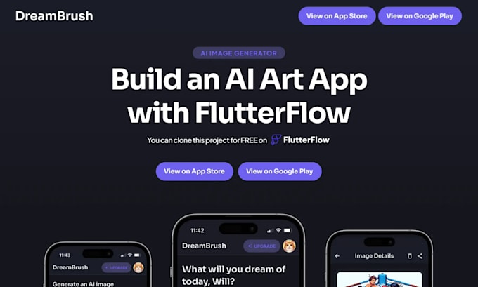 build ai ios app development, ai chatbot mobile app ai saas app flutterflow app